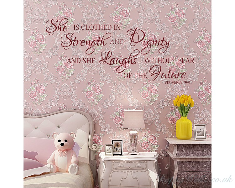 Strength and Dignity, without Fear - A gentle woman Decal - An independant female Decal Strength and Dignity, without Fear - A gentle woman Decal - An independant female Decal